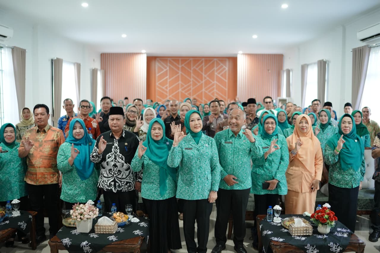 RESMIKAN SEKRETARIAT PKK MUSI RAWAS, FEBY DERU AJAK KADER OPTIMALKAN POTENSI LOKAL