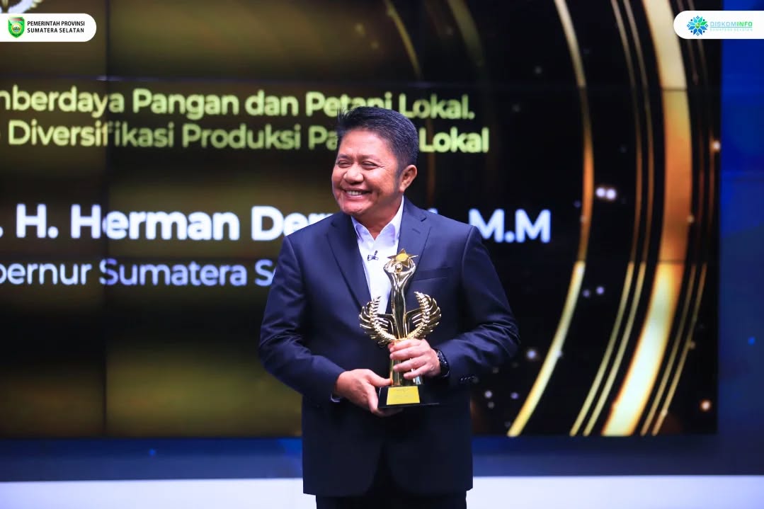 Gubernur Herman Deru Raih Penghargaan People of The Year 2025 Metro TV Kategori Pemberdaya Pangan & Petani Lokal