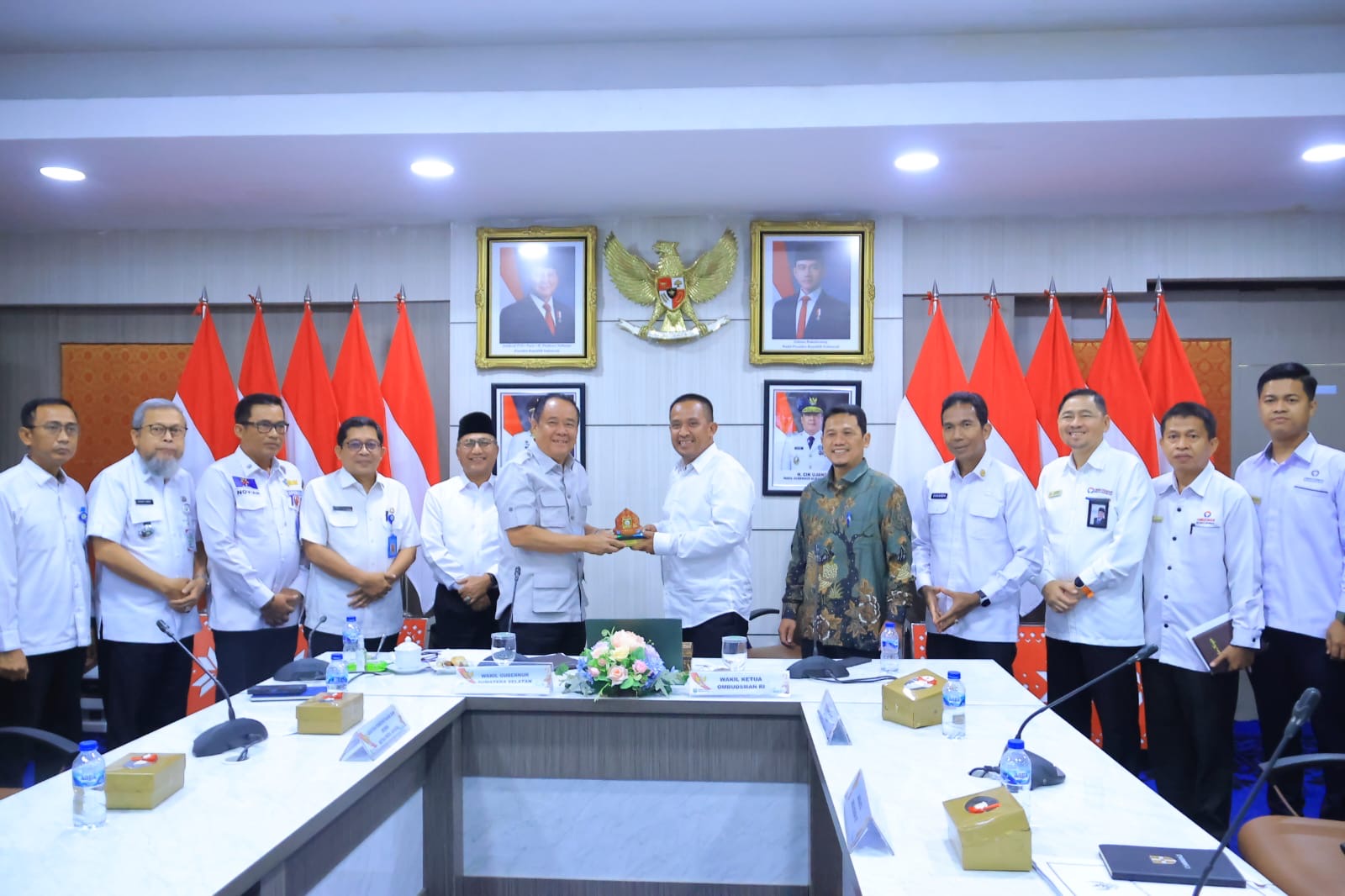 Wagub Sumsel Terima Kunker Wakil Ketua Ombudsman RI Rahmadi Indra Taktona
