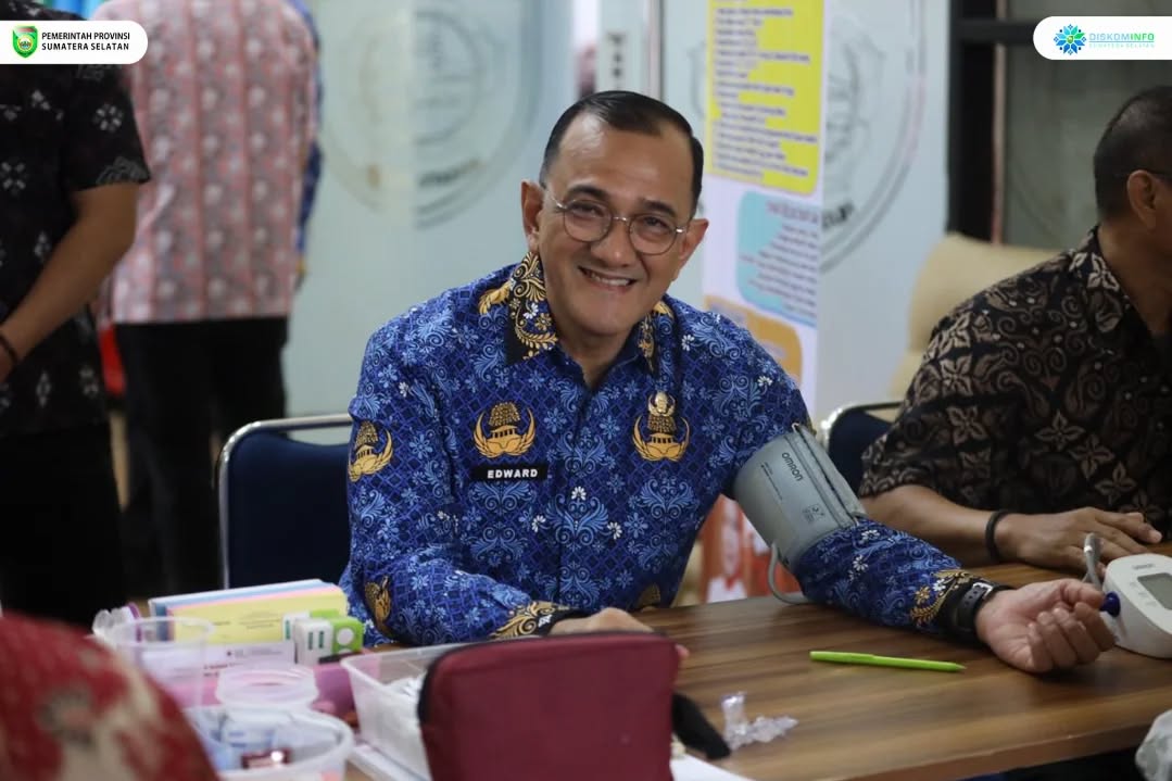 Sekda Sumsel Buka Pelaksanaan Sejuta Vaksin HPV dan Donor Darah dalam Rangka HUT ke-54 Korpri