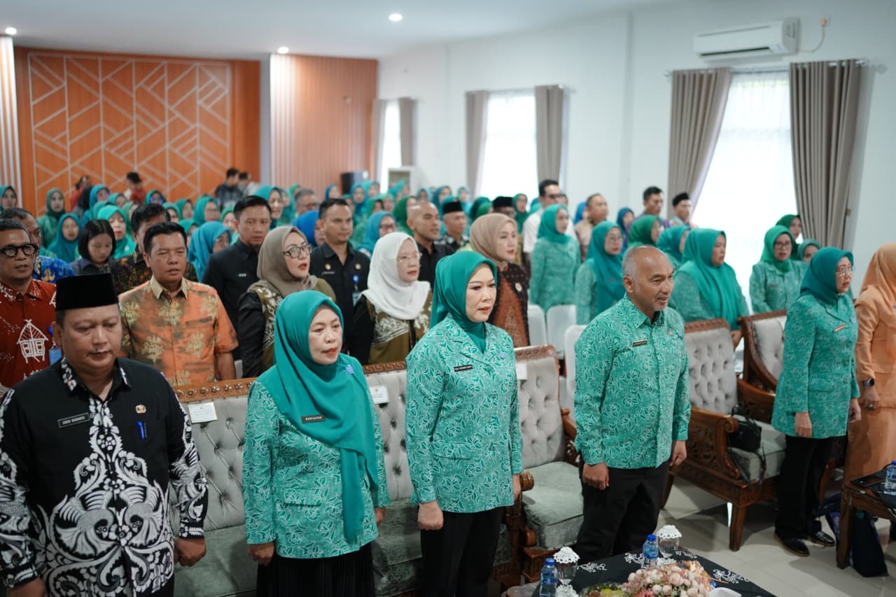RESMIKAN SEKRETARIAT PKK MUSI RAWAS, FEBY DERU AJAK KADER OPTIMALKAN POTENSI LOKAL
