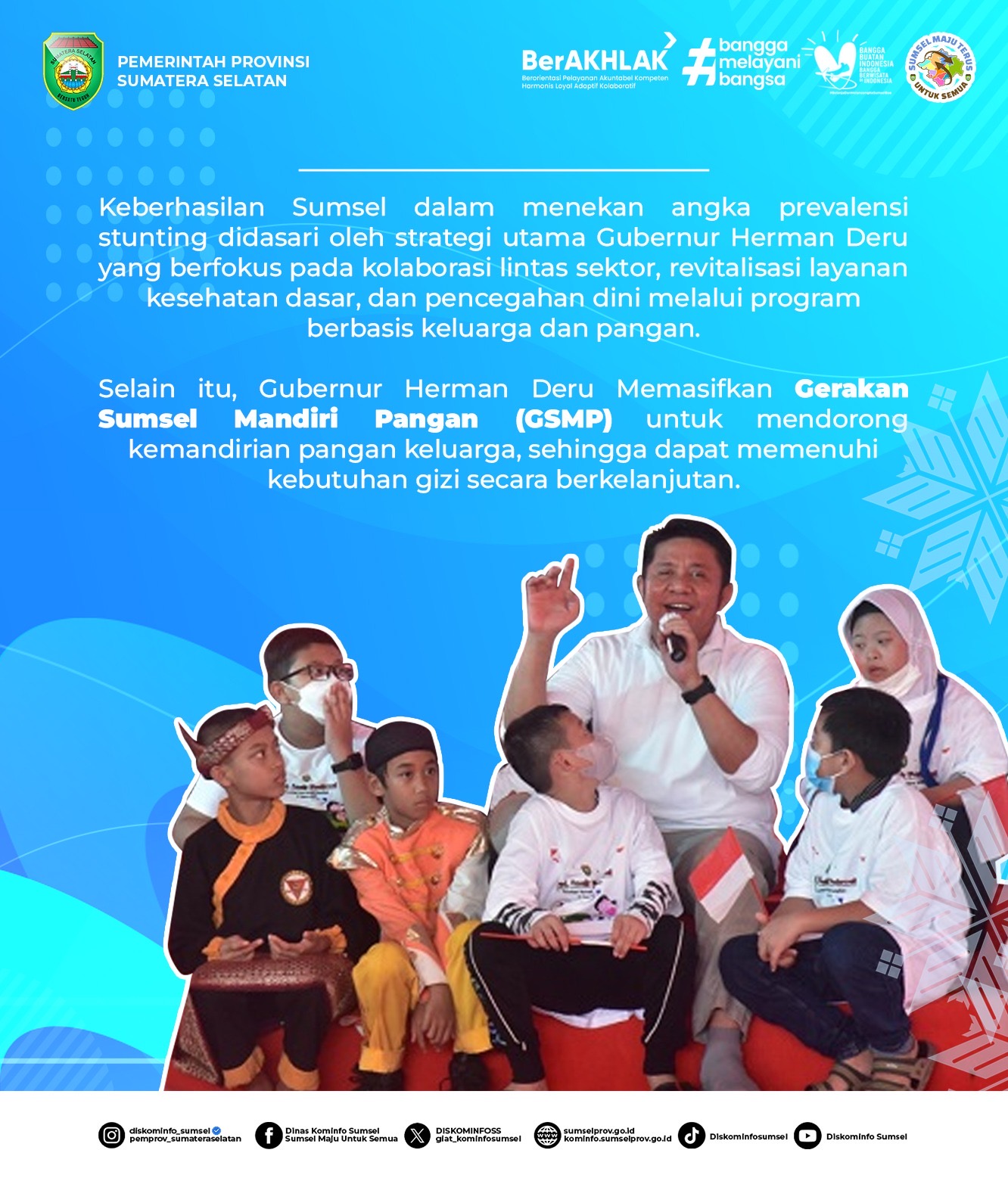 Sumatera Selatan Raih Penghargaan Presiden: Terbaik II Nasional dalam Penurunan Prevalensi Stunting