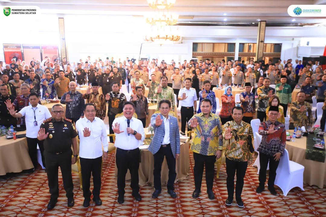 Gubernur Sumsel Herman Deru Hadiri Rakor Penguatan Sinergi dan Kolaborasi Pemberantasan Korupsi