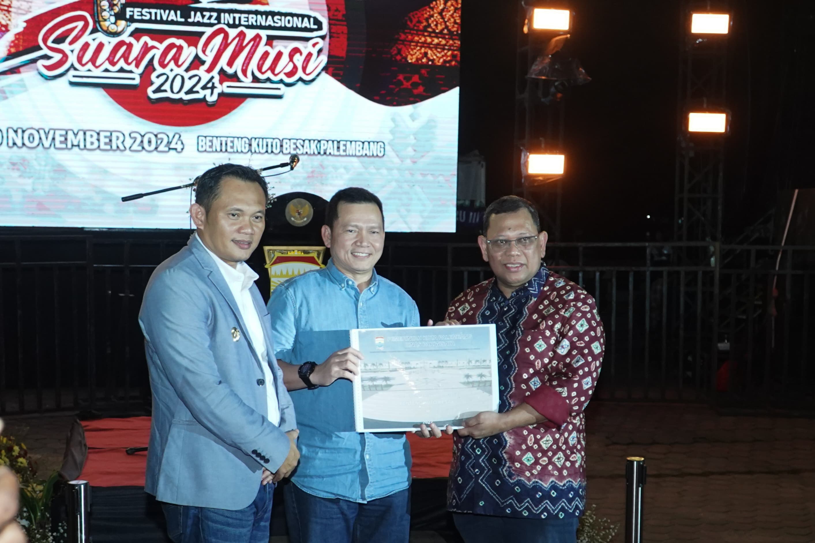 Pj Gubernur Sumsel hadiri  Festival Jazz Internasional Suara Musi Tahun 2024