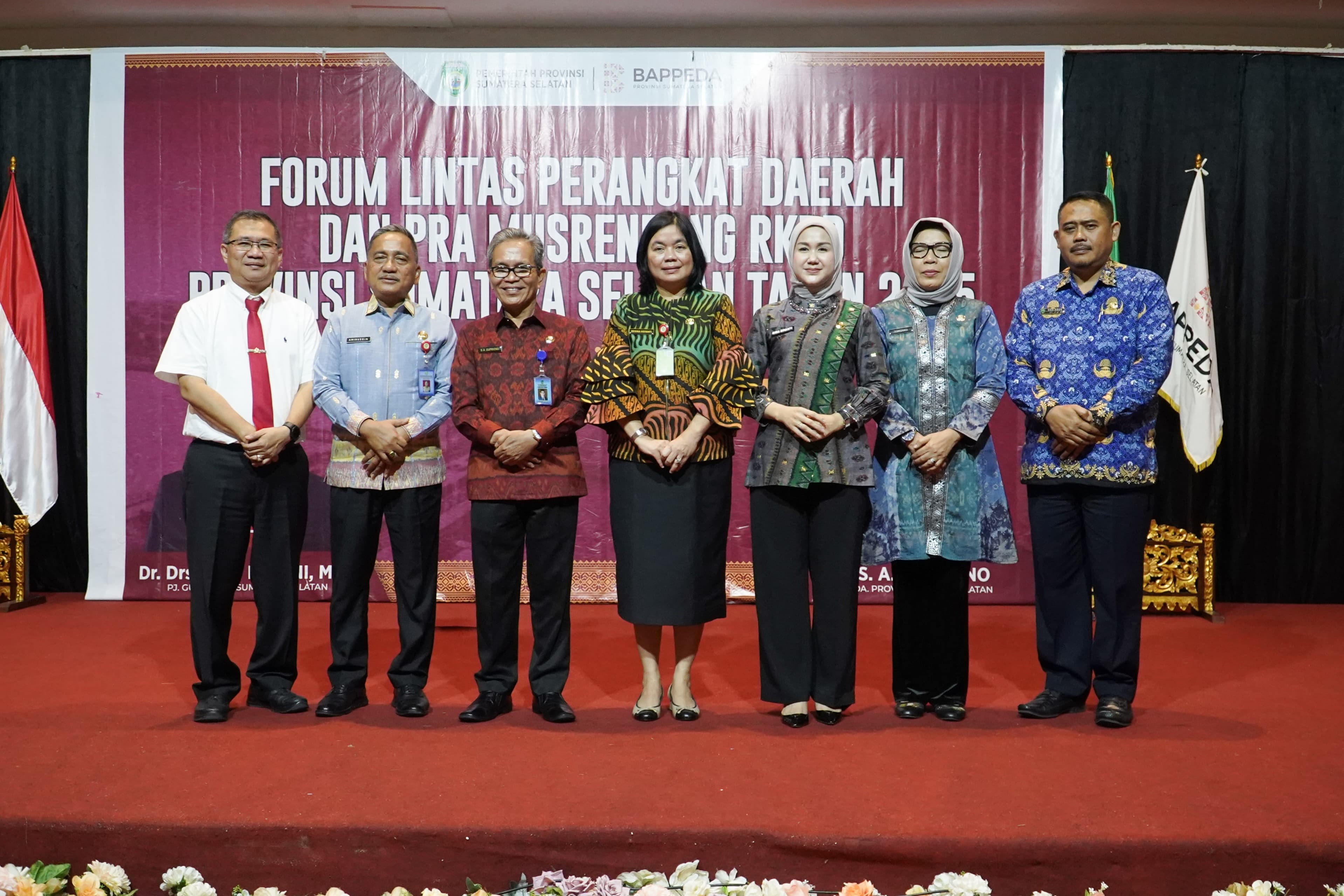 Sekda Sumsel Supriono Buka Forum Lintas Perangkat Daerah Dan Pra Musrenbang RKPD Sumsel Tahun 2025