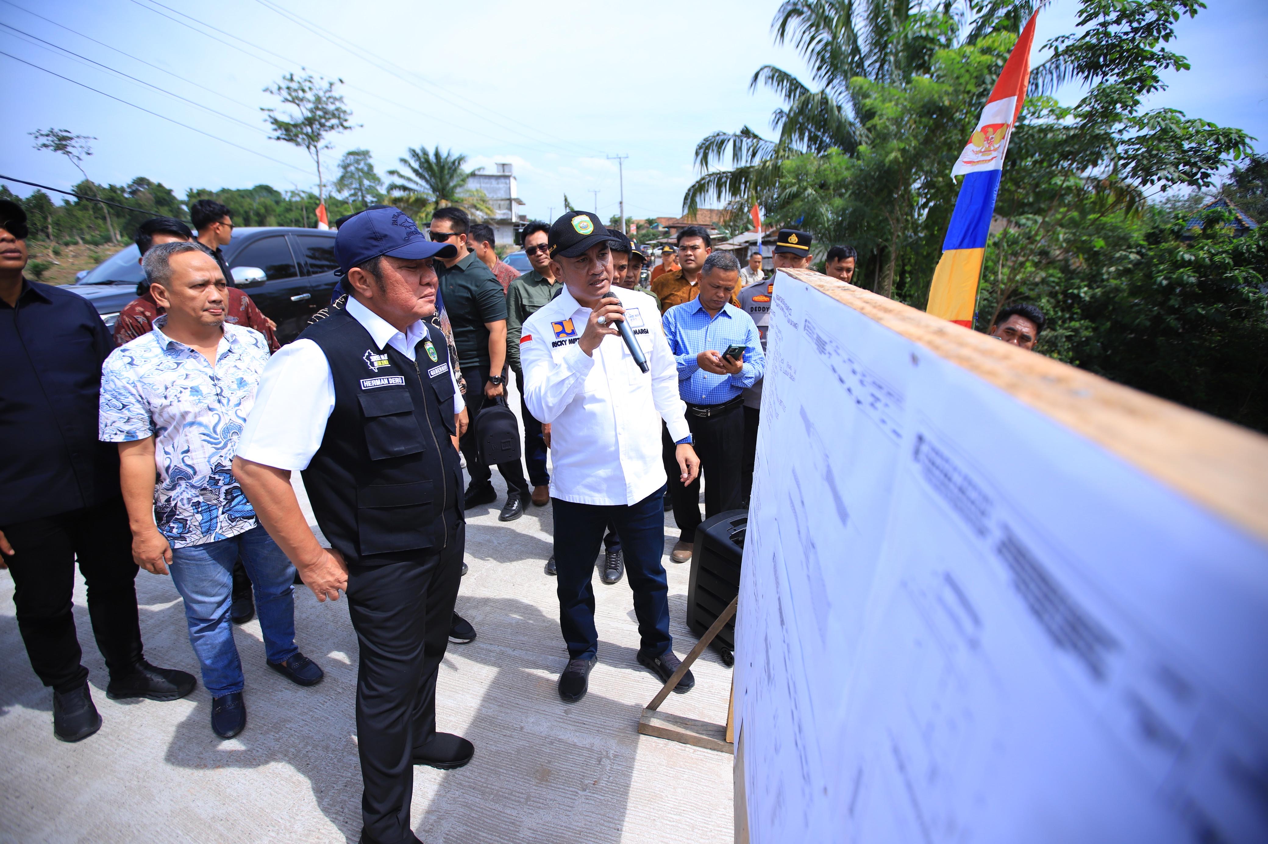 Gantikan Jembatan Sejak Zaman Kolonial 1934, Herman Deru Wujudkan Impian Warga Peninjauan