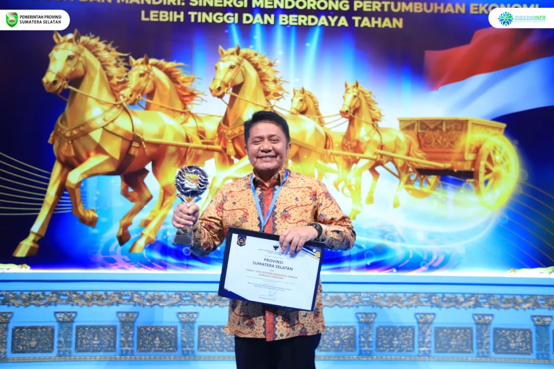 Pemprov Sumsel Raih Penghargaan TPID dan TP2DD Provinsi Terbaik 2025