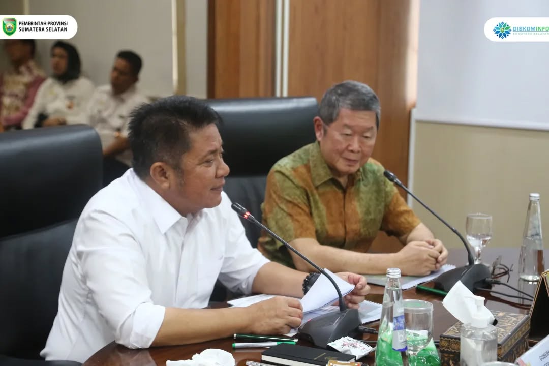 Gubernur Sumsel Pimpin Rapat Pemaparan Program Hulu–Hilir Ketahanan Pangan oleh PT Paskomnas