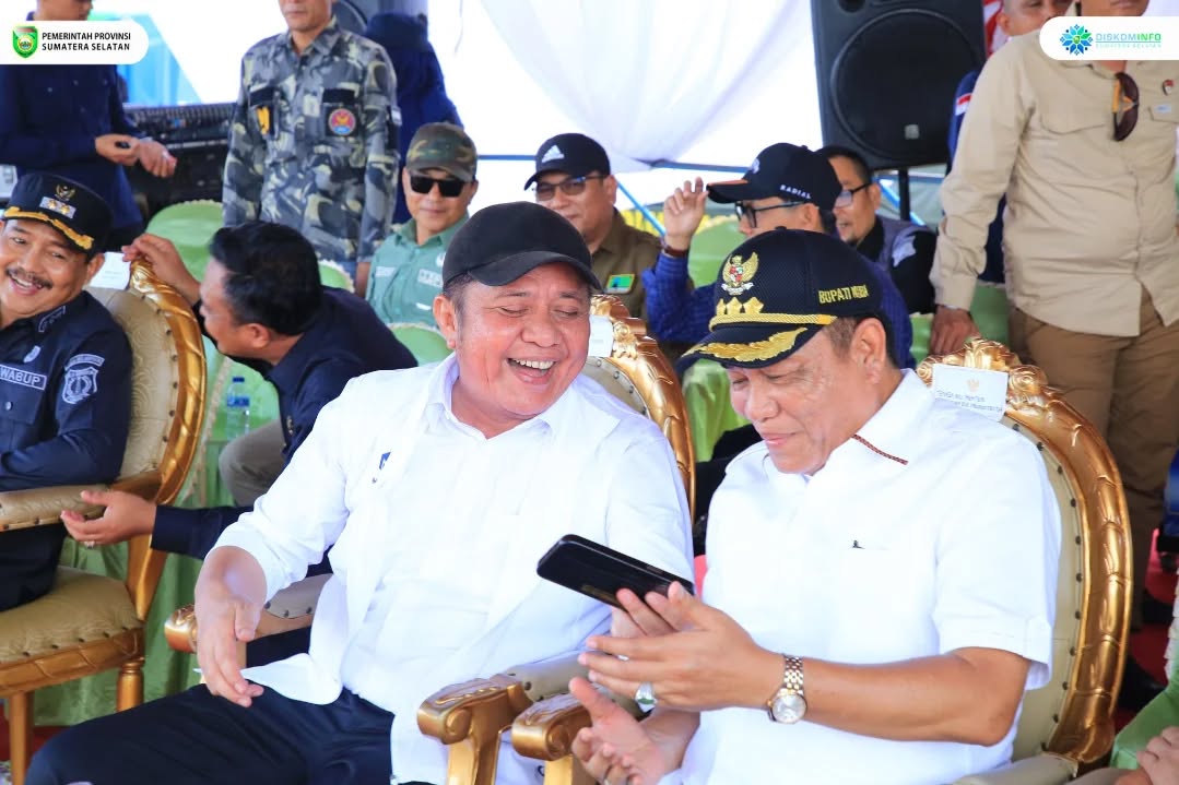 Dari 8 ke 5 Besar Nasional, HD Bidik Sumsel Masuk 3 Besar Lumbung Pangan Lewat Tanam Serentak Cetak Sawah Rakyat