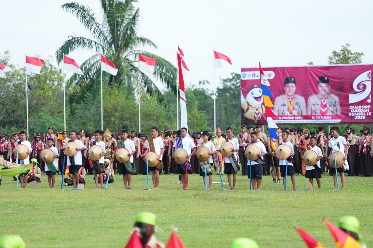 Buka Jambore Daerah IX, Wagub Sumsel Cik Ujang Ajak Pramuka Jadi Pelopor Teknologi dan Mandiri Pangan