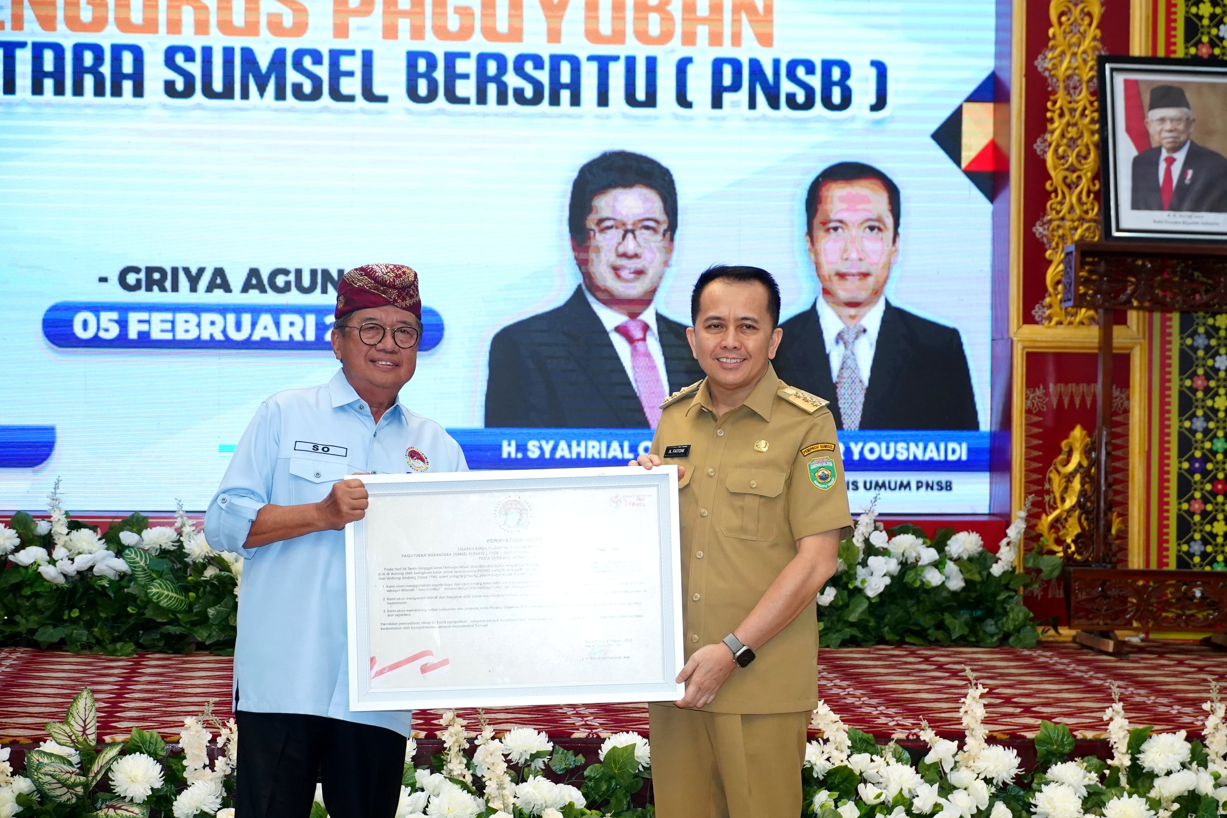 Pj Gubernur Sumsel Fatoni Gandeng PNSB Jaga Kondusivitas Sumsel Untuk Pemilu 2024