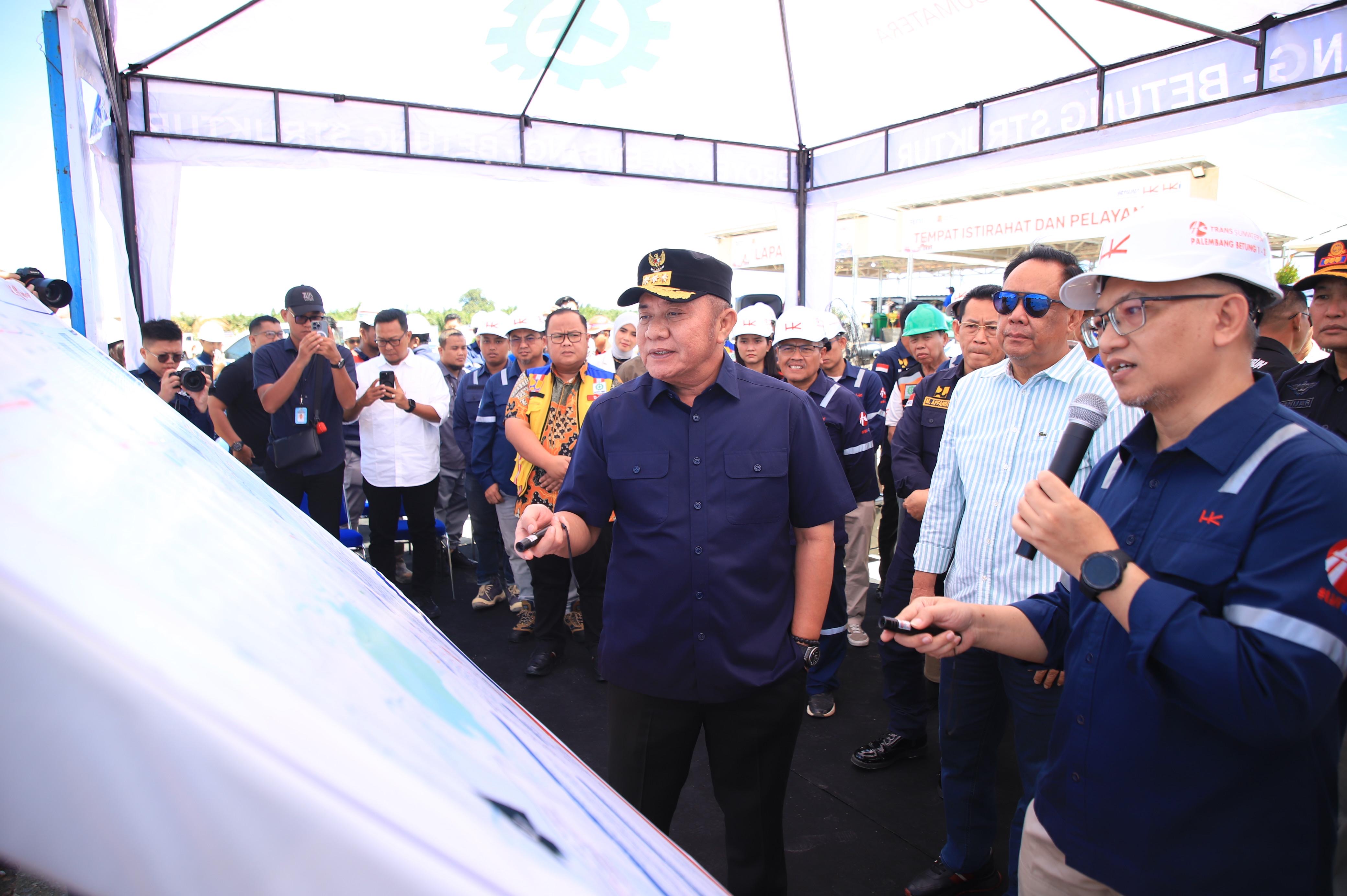 HDCU Tinjau Kesiapan Tol Musi Landas untuk Arus Mudik