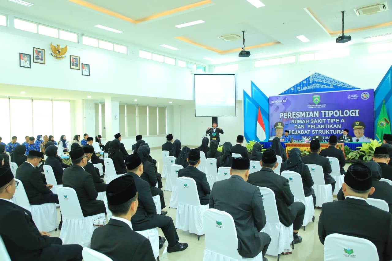 Gubernur Sumsel Resmikan Tipologi RSUD Siti Fatimah sebagai Rumah Sakit Tipe A