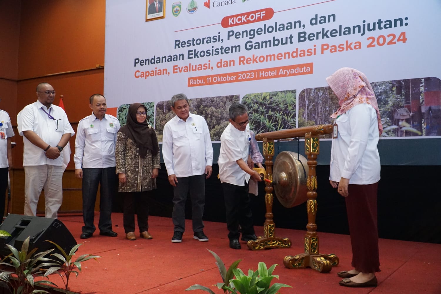 Sekda Sumsel Buka Kick Off Restorasi Pengelolaan Dan Pendanaan Ekosistem Gambut Berkelanjutan