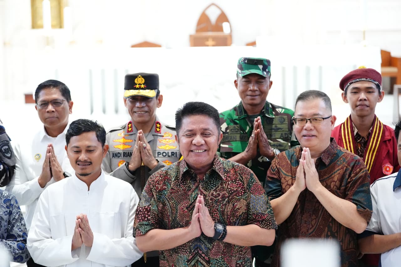 Gubernur Herman Deru Tinjau Pos Operasi Lilin Musi 2025, Pastikan Natal Berjalan Aman dan Nyaman