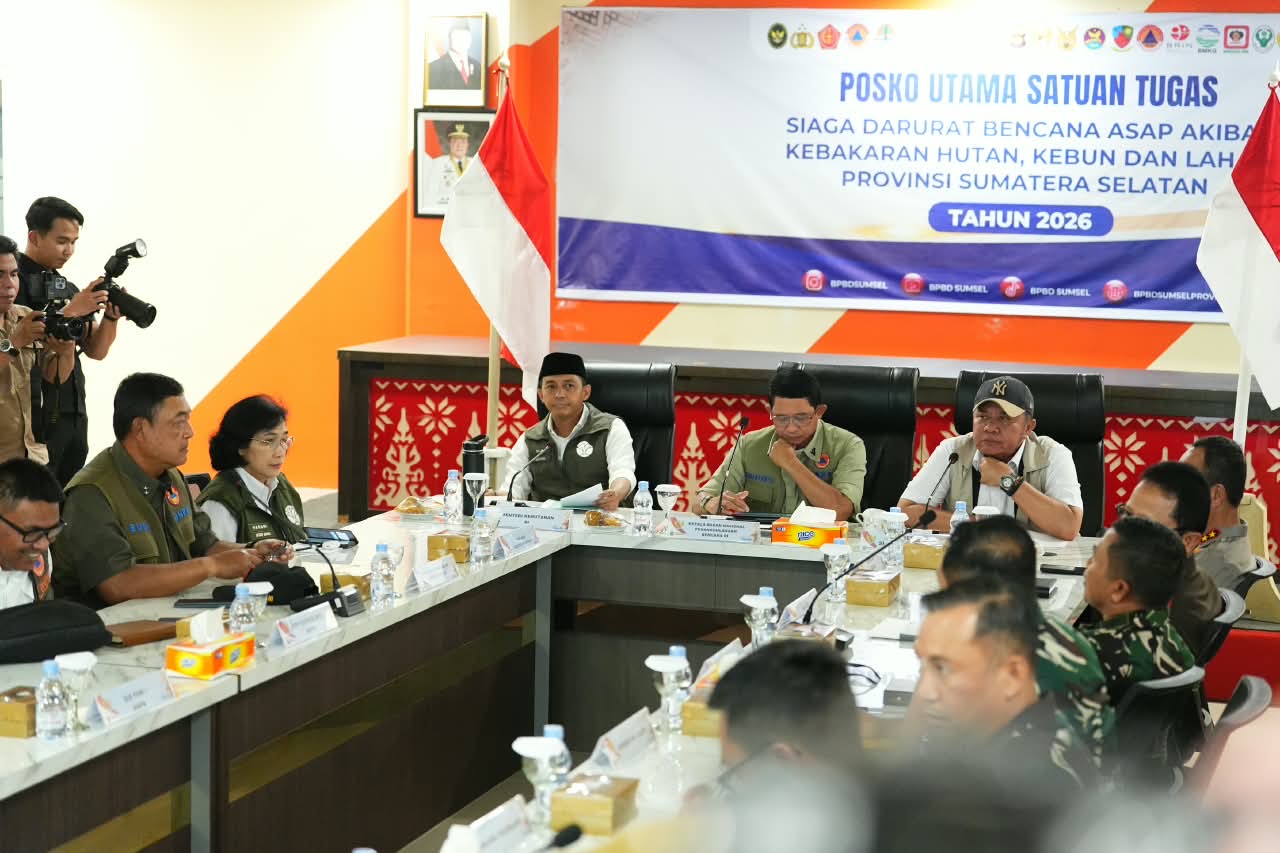 Herman Deru: Kolaborasi dan Kerja Keras Bersama Jadi Kunci Penanggulangan Karhutla Sumsel