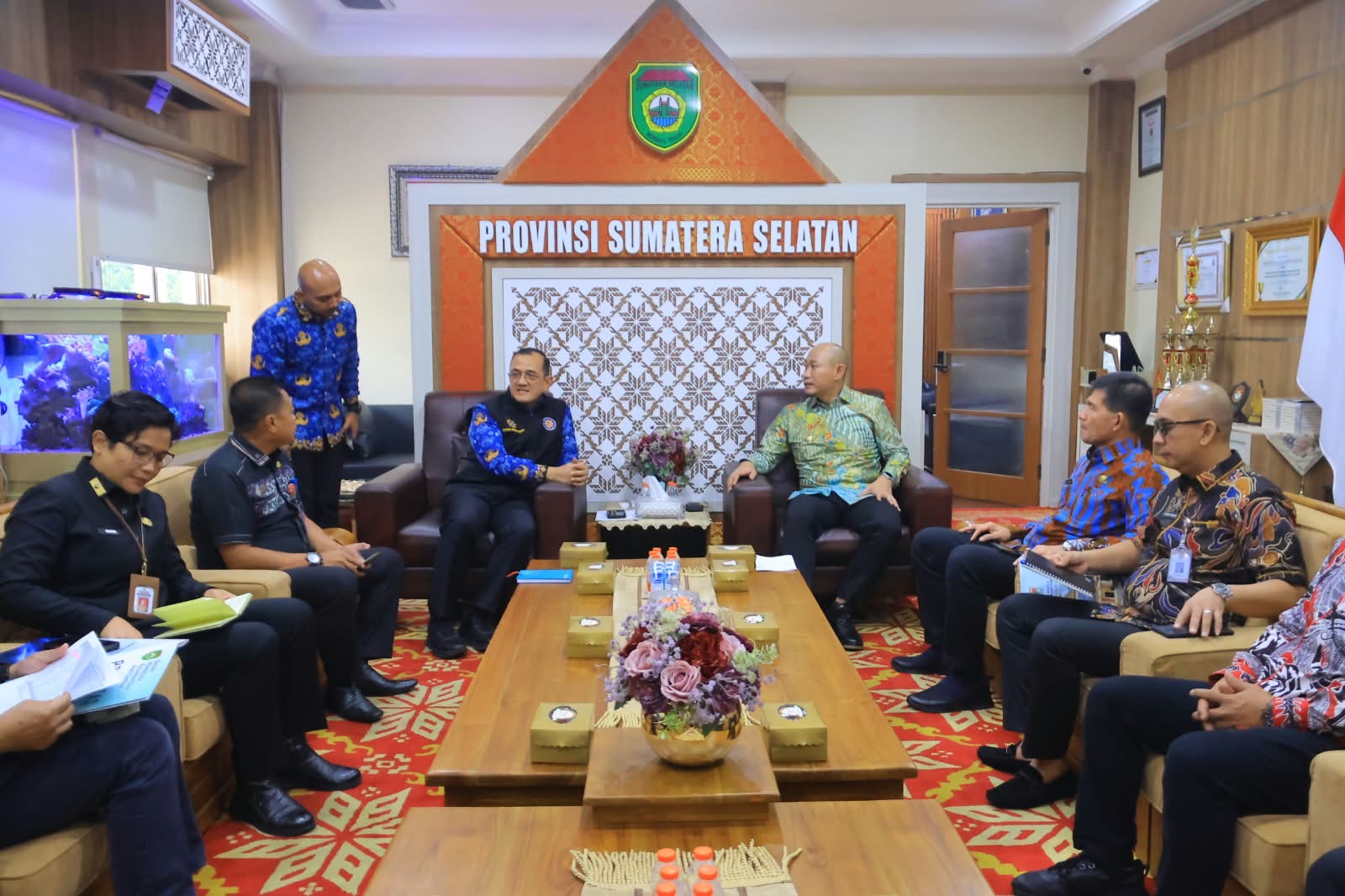 Sekda Sumsel Terima Wali Kota Lubuk Linggau, Bahas Persiapan Porprov 2027