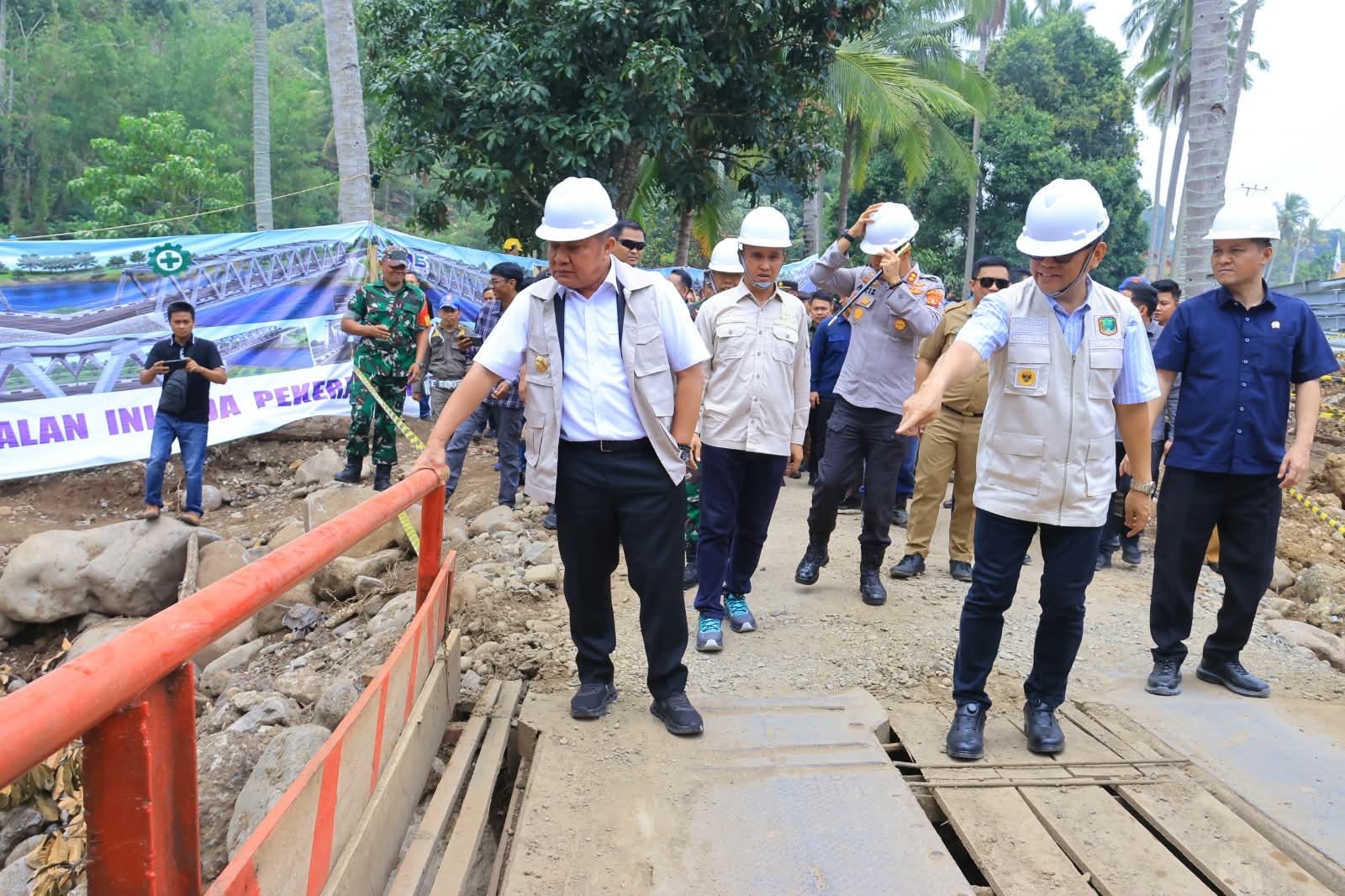 Pembangunan Jembatan Seleman Ulu Dimulai, Gubernur Sumsel Herman Deru Melakukan Groundbreaking di Empat Lawang