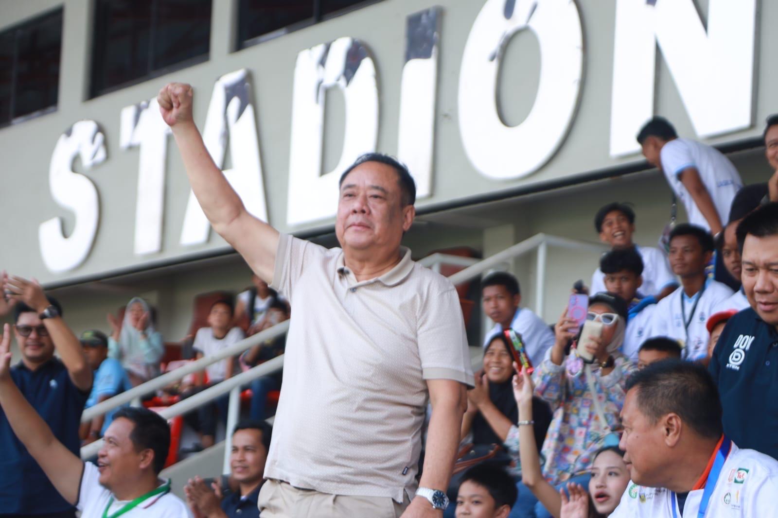 Wagub Sumsel Cik Ujang Saksikan Pertandingan Soeratin Cup U-17