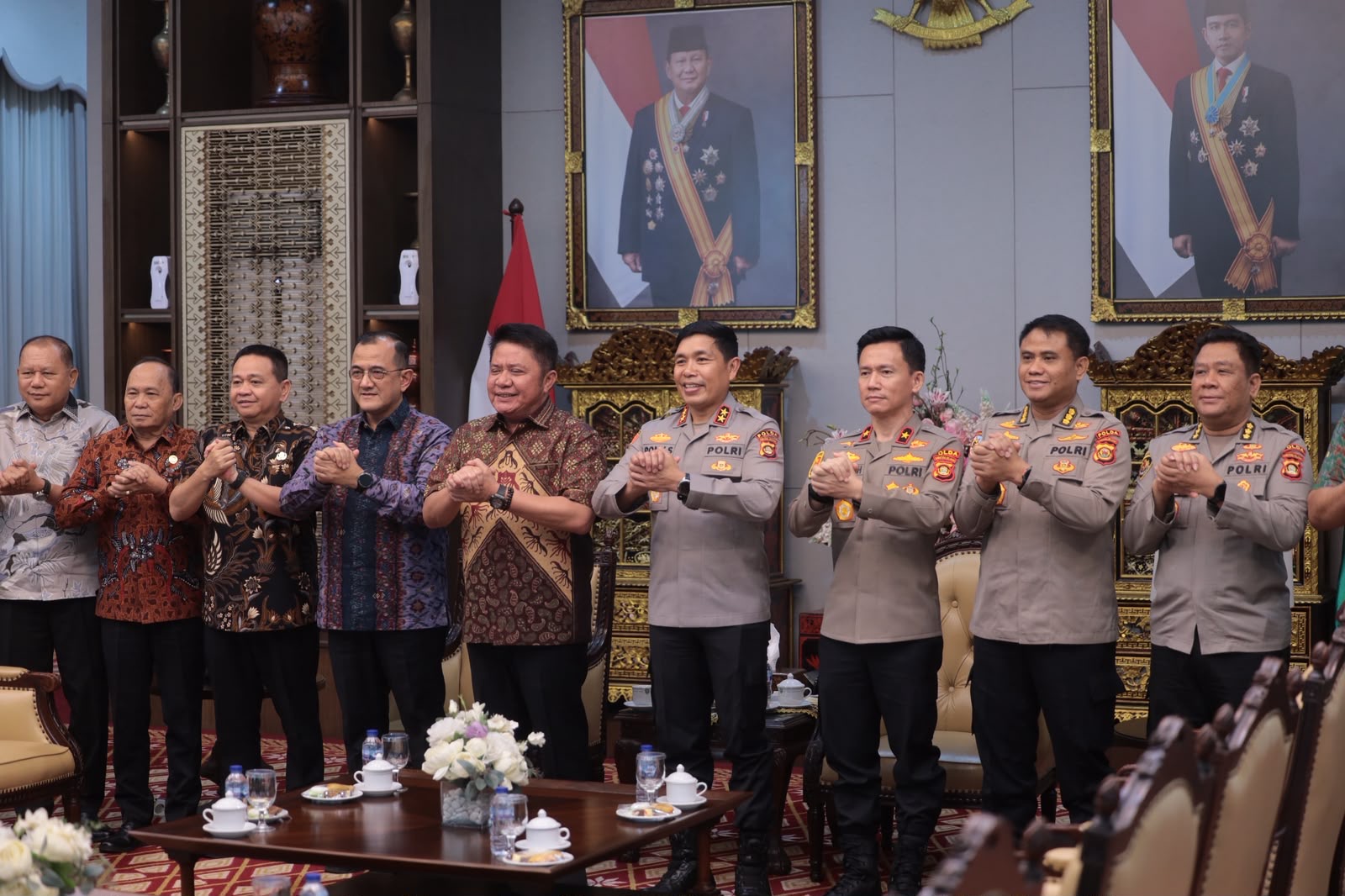 Sambut Kapolda Sumsel Baru, Gubernur Herman Deru Tekankan Sinergi Jaga Kondusivitas Daerah