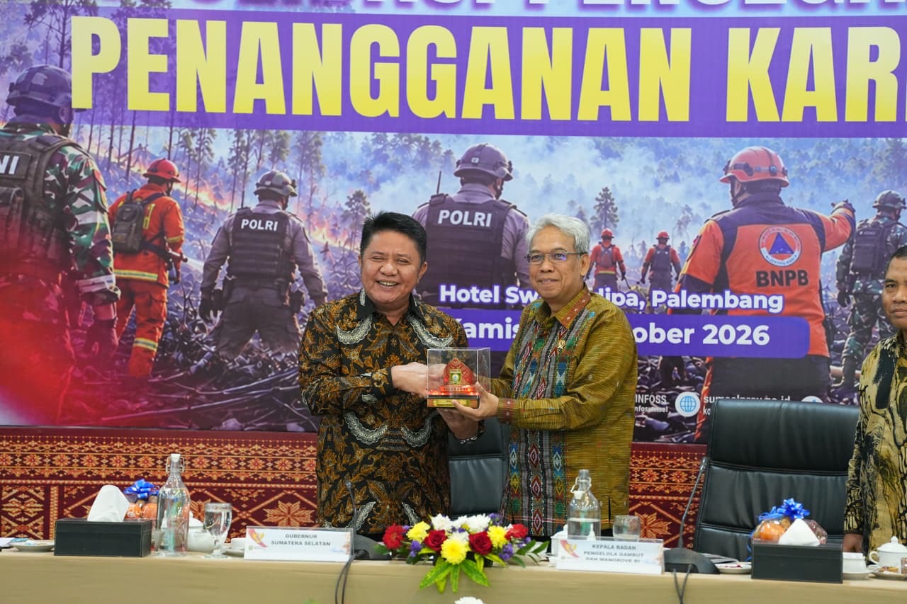 Sumsel Tuan Rumah Rakornas Karhutla, Herman Deru Tegaskan Komitmen Sumsel Intervensi Pengendalian Karhutla dari Hulu